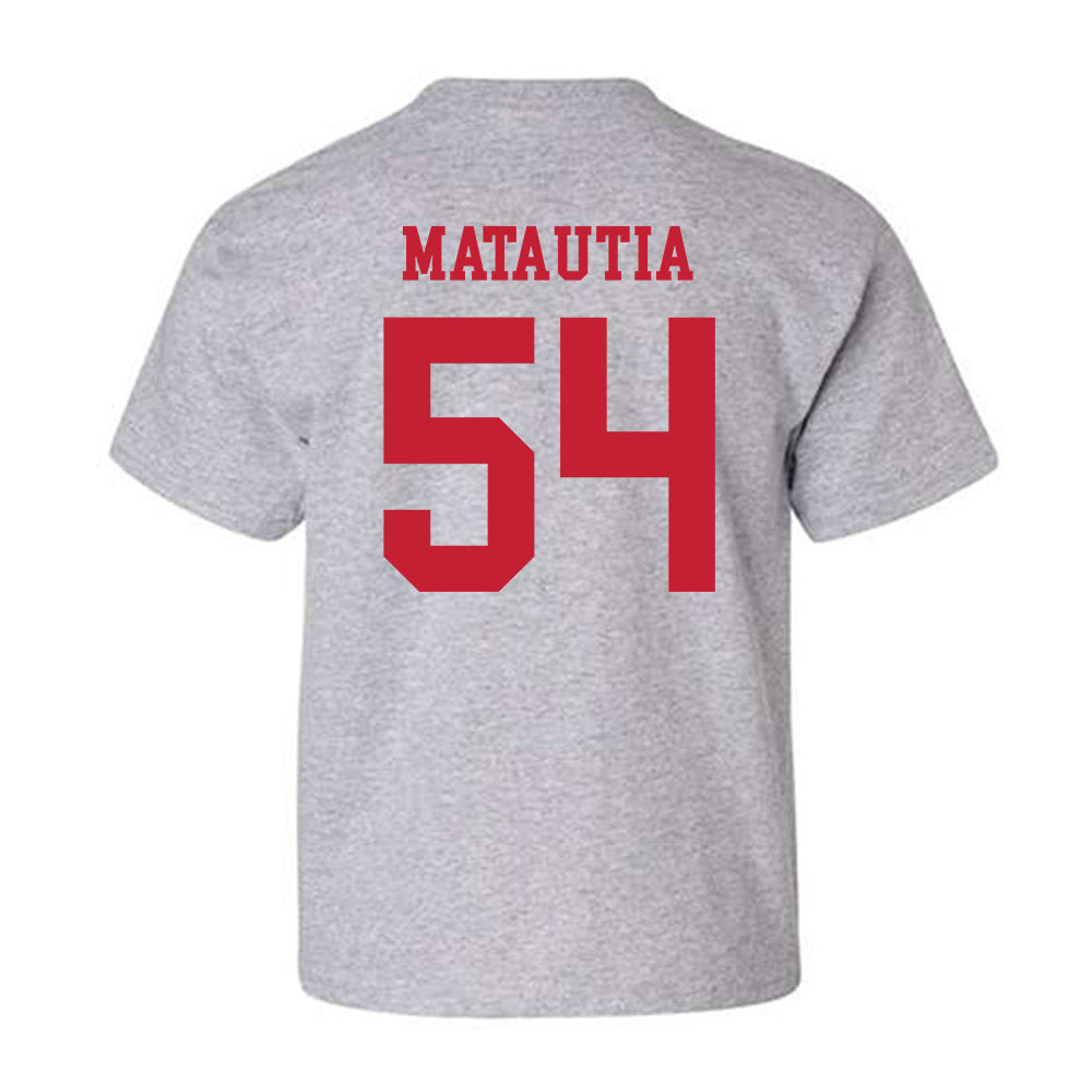 New Mexico - NCAA Football : Jojo Matautia - Classic Shersey Youth T-Shirt-1
