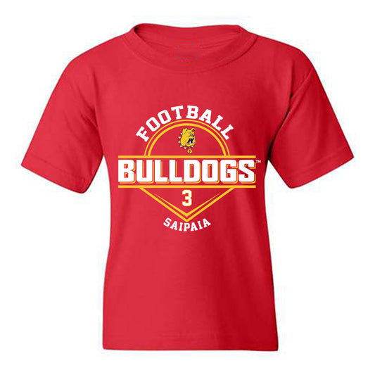 Ferris State - NCAA Football : Blaine Saipaia - Classic Fashion Shersey Youth T-Shirt-0
