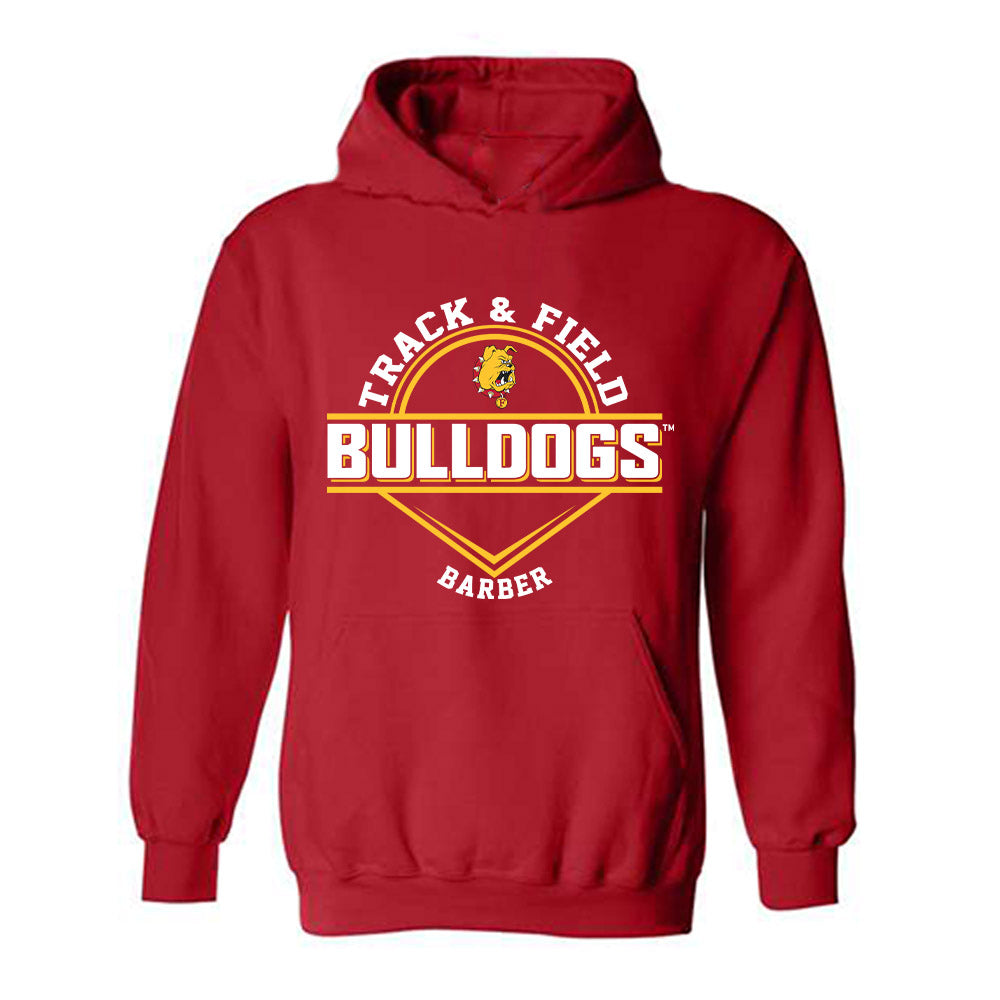Ferris State - NCAA Women's Track & Field : Kenna Barber - Classic Fashion Shersey Hooded Sweatshirt-0