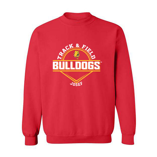 Ferris State - NCAA Men's Track & Field : Hayden Josef - Classic Fashion Shersey Crewneck Sweatshirt-0