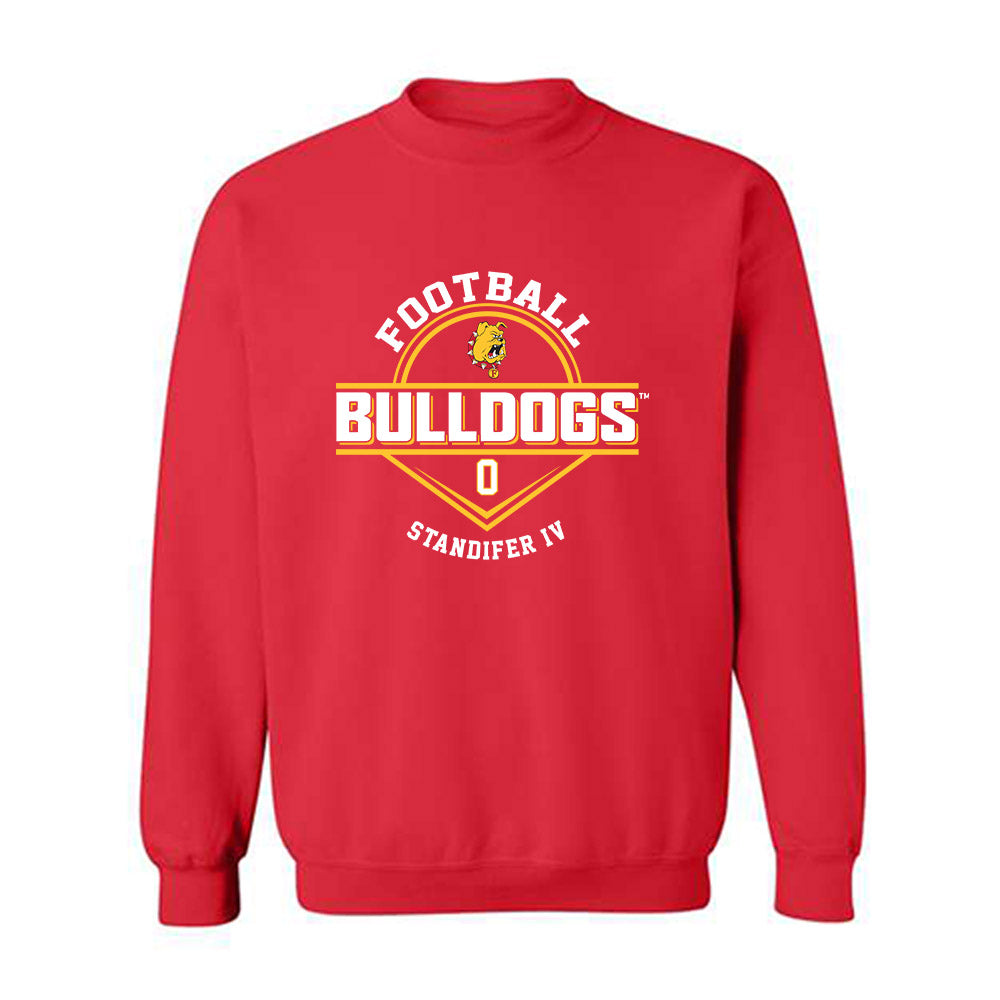 Ferris State - NCAA Football : Milton Standifer IV - Classic Fashion Shersey Crewneck Sweatshirt-0