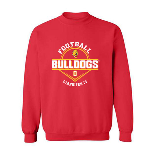 Ferris State - NCAA Football : Milton Standifer IV - Classic Fashion Shersey Crewneck Sweatshirt-0