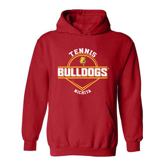 Ferris State - NCAA Women's Tennis : Kalyna Nichita - Classic Fashion Shersey Hooded Sweatshirt-0