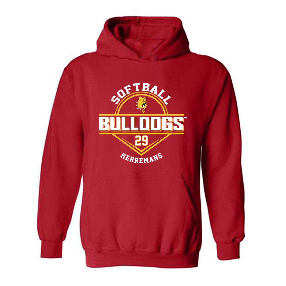 Ferris State - NCAA Softball : Emma Herremans - Classic Fashion Shersey Hooded Sweatshirt-0