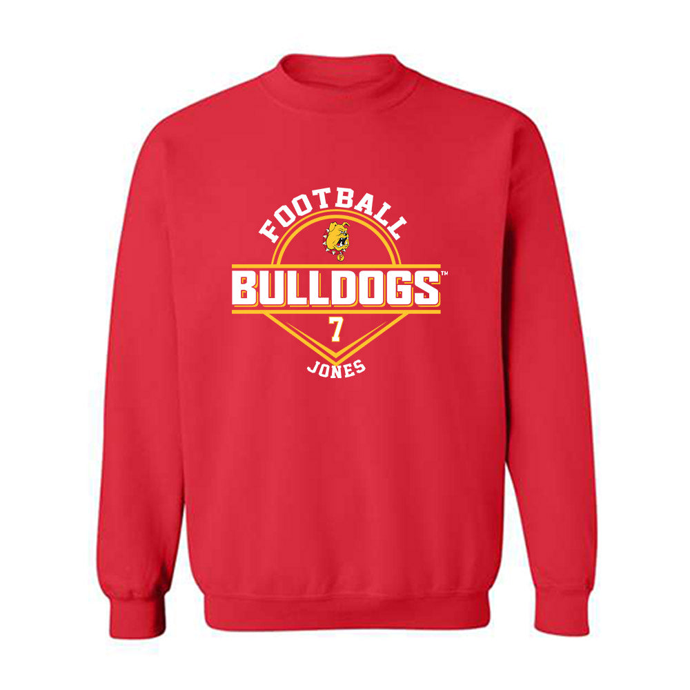 Ferris State - NCAA Football : Marcel Jones - Classic Fashion Shersey Crewneck Sweatshirt-0