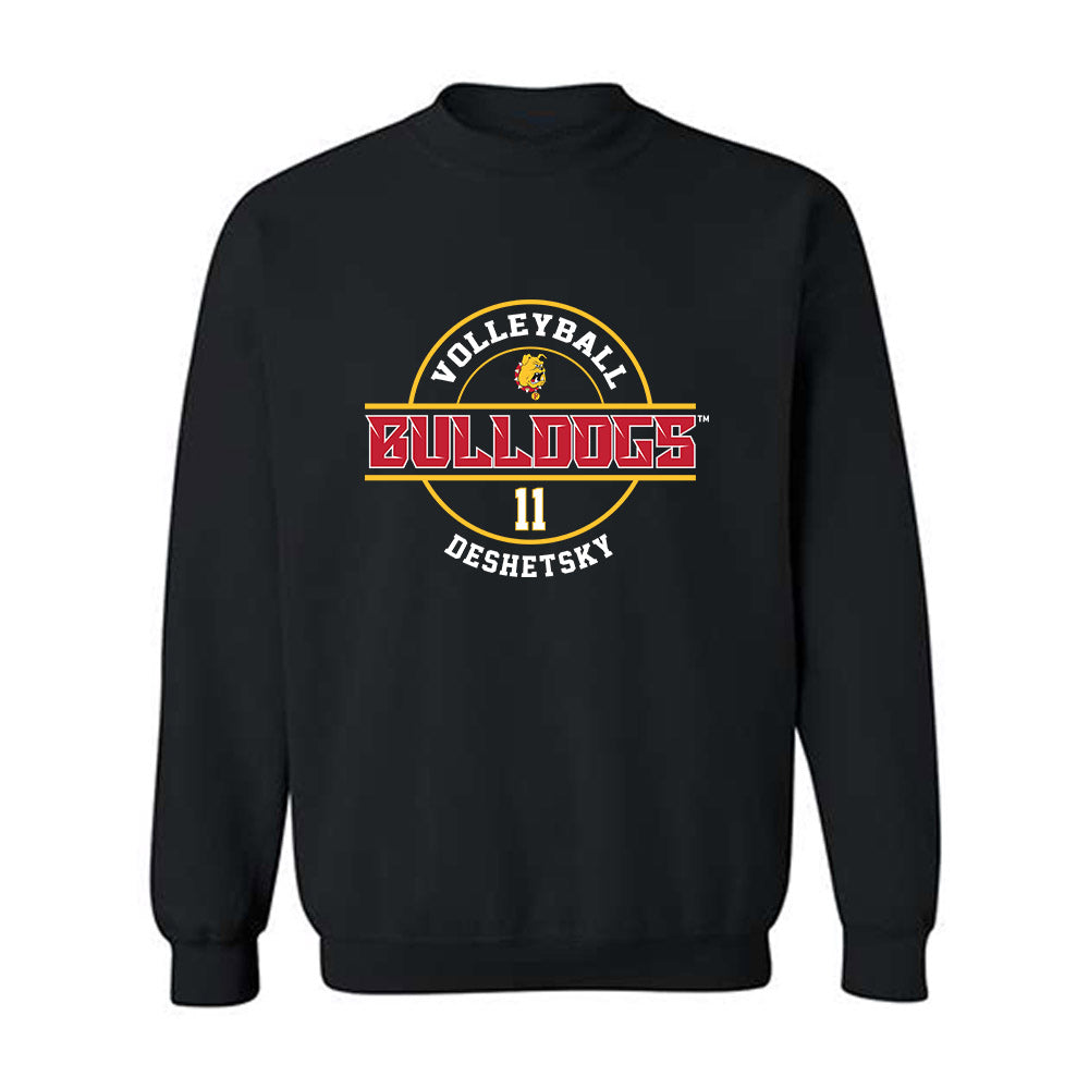 Ferris State - NCAA Women's Volleyball : Alana Deshetsky - Classic Fashion Shersey Crewneck Sweatshirt-0
