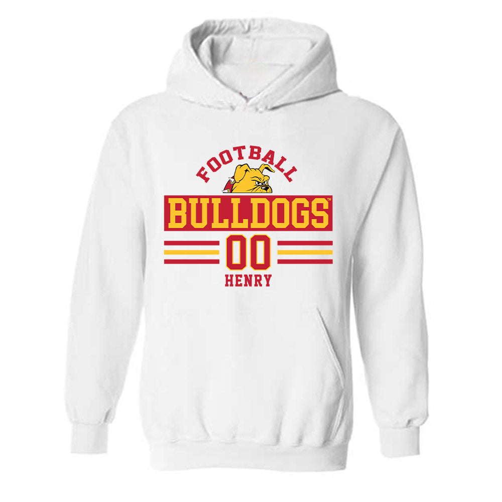 Ferris State - NCAA Football : Harkym Henry - Classic Fashion Shersey Hooded Sweatshirt-0