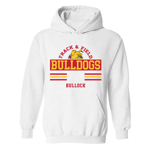 Ferris State - NCAA Women's Track & Field : Grace Bullock - Classic Fashion Shersey Hooded Sweatshirt-0