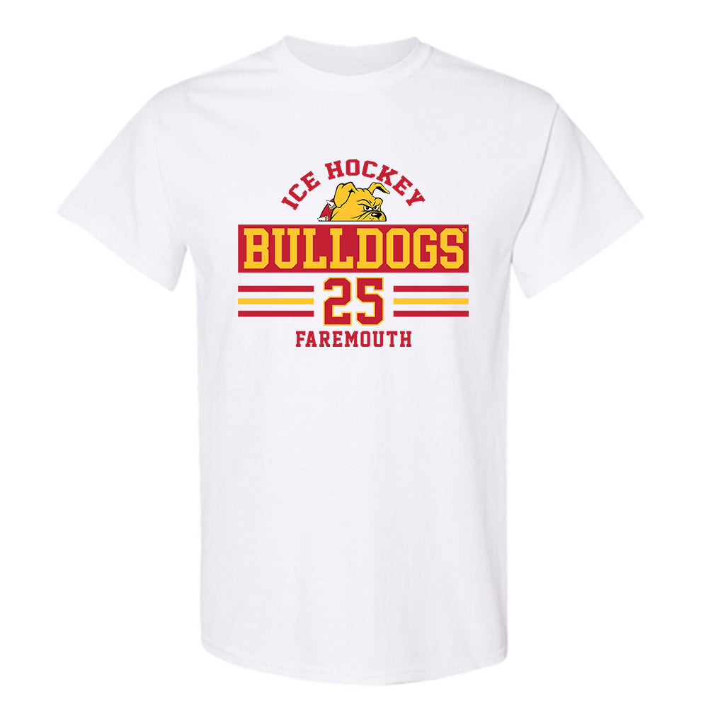 Ferris State - NCAA Men's Ice Hockey : Zach Faremouth - Classic Fashion Shersey T-Shirt-0