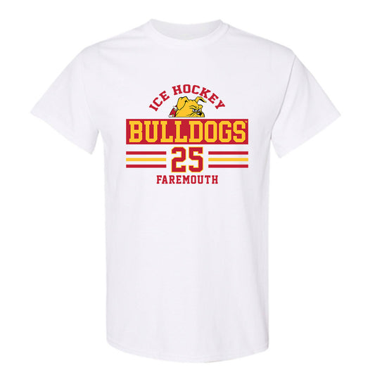 Ferris State - NCAA Men's Ice Hockey : Zach Faremouth - Classic Fashion Shersey T-Shirt-0