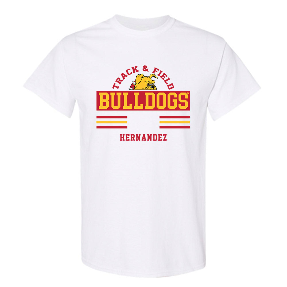 Ferris State - NCAA Women's Track & Field : Raquel Hernandez - Classic Fashion Shersey T-Shirt-0
