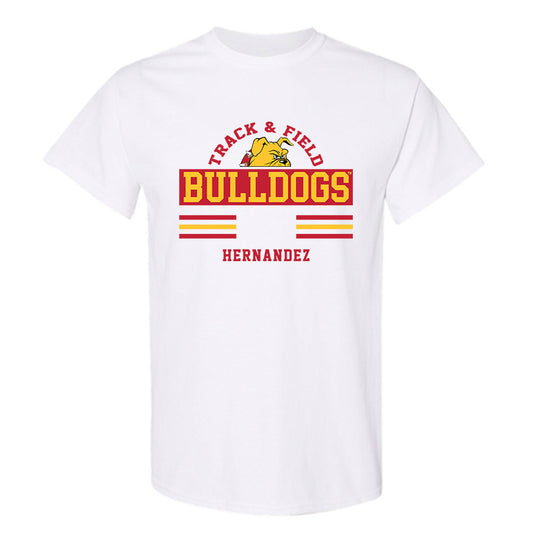 Ferris State - NCAA Women's Track & Field : Raquel Hernandez - Classic Fashion Shersey T-Shirt-0