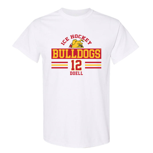 Ferris State - NCAA Men's Ice Hockey : Holden Doell - Classic Fashion Shersey T-Shirt-0
