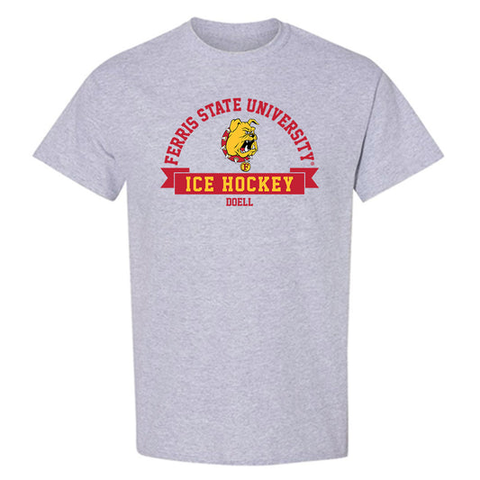 Ferris State - NCAA Men's Ice Hockey : Holden Doell - Classic Fashion Shersey T-Shirt-0
