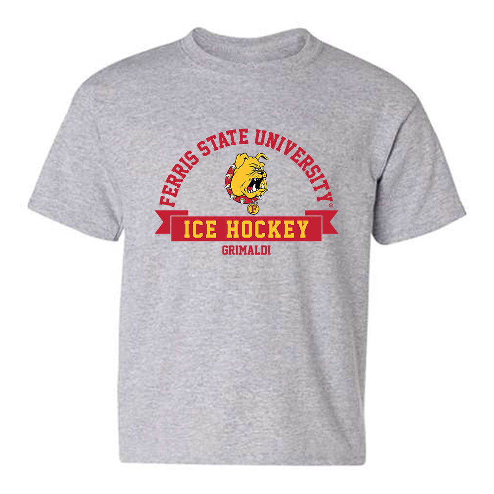 Ferris State - NCAA Men's Ice Hockey : Nick Grimaldi - Classic Fashion Shersey Youth T-Shirt-0