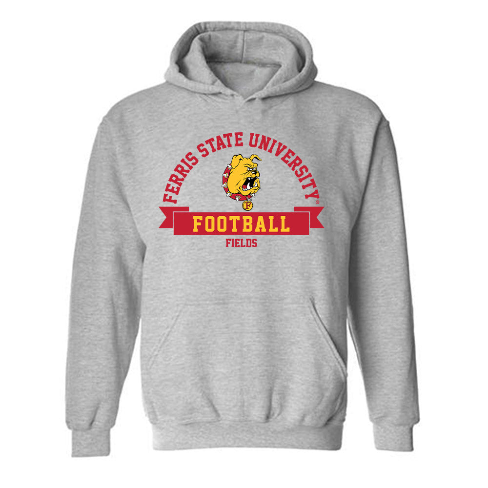 Ferris State - NCAA Football : Jerek Fields - Classic Fashion Shersey Hooded Sweatshirt-0