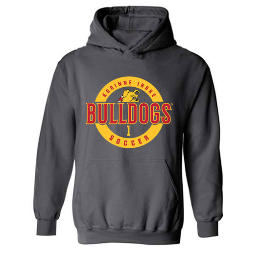 Ferris State - NCAA Women's Soccer : Korinne Ihrke - Classic Fashion Shersey Hooded Sweatshirt-0