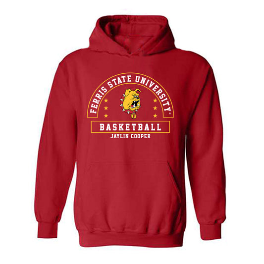 Ferris State - NCAA Men's Basketball : Jaylin Cooper - Classic Fashion Shersey Hooded Sweatshirt-0