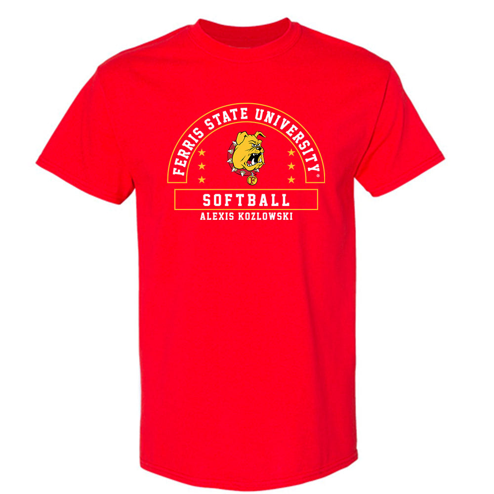 Ferris State - NCAA Softball : Alexis Kozlowski - Classic Fashion Shersey T-Shirt-0