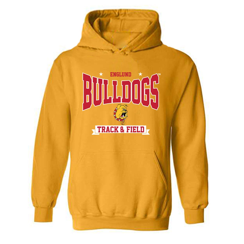 Ferris State - NCAA Women's Track & Field : Daisy Englund - Classic Shersey Hooded Sweatshirt-0