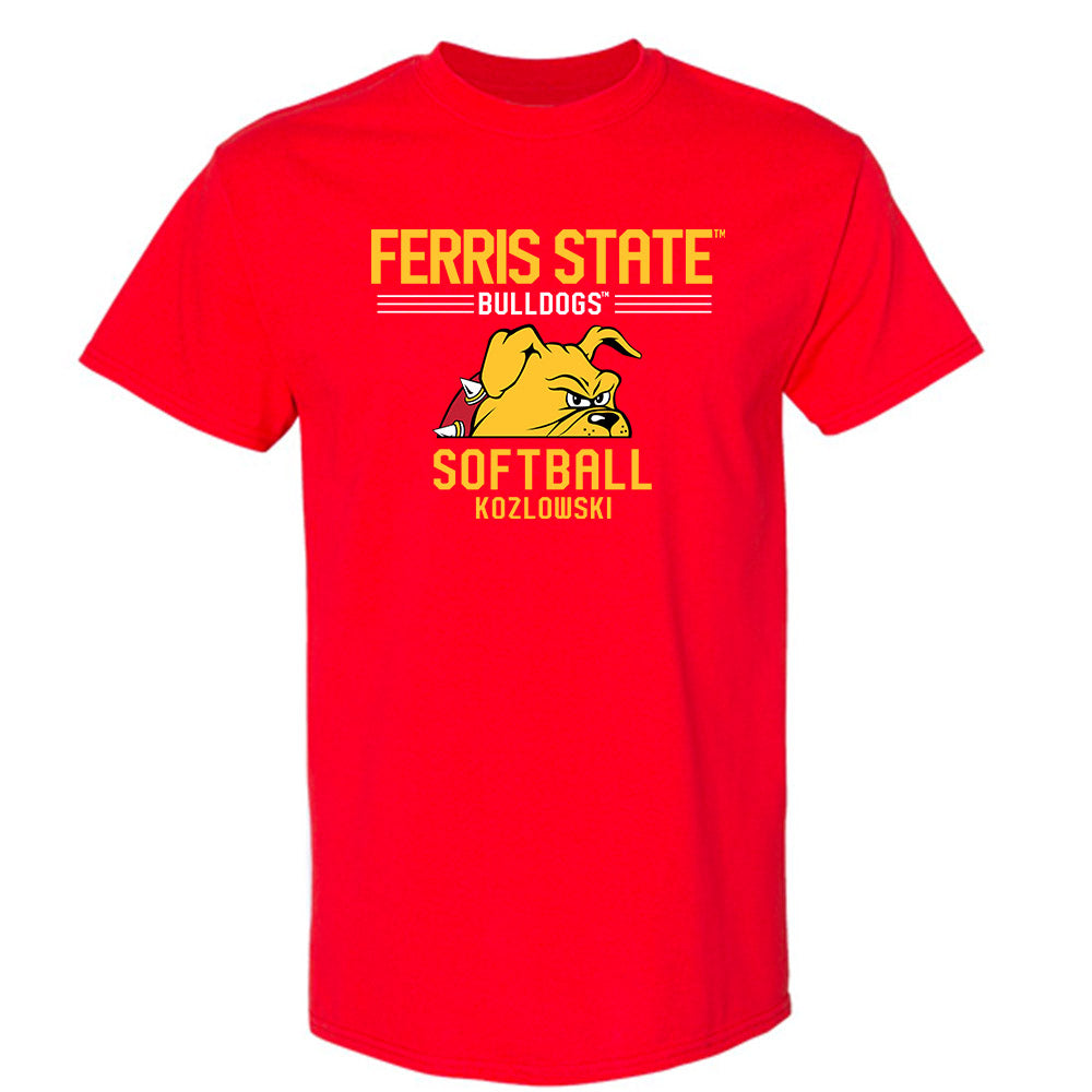 Ferris State - NCAA Softball : Alexis Kozlowski - Classic Fashion Shersey T-Shirt-0