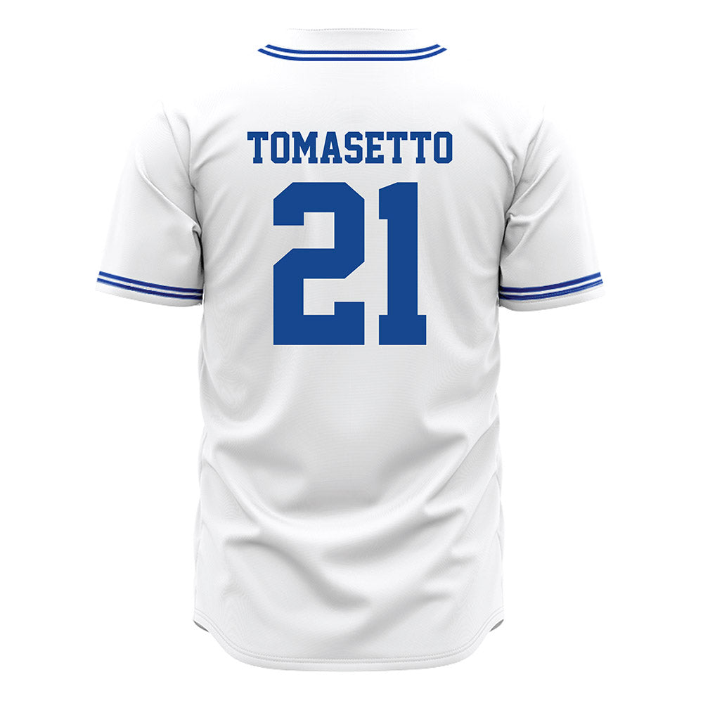 Seton Hall - NCAA Baseball : Nick Tomasetto - White Jersey-1