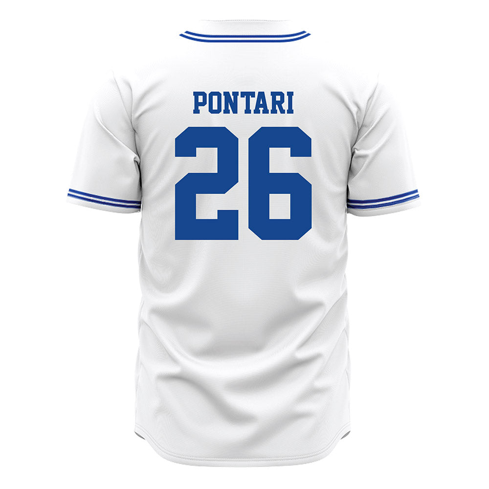 Seton Hall - NCAA Baseball : Matt Pontari - White Jersey-1