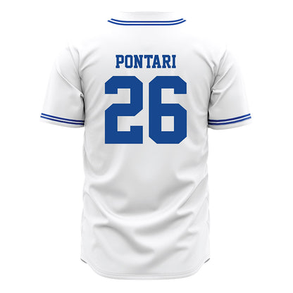 Seton Hall - NCAA Baseball : Matt Pontari - White Jersey-1