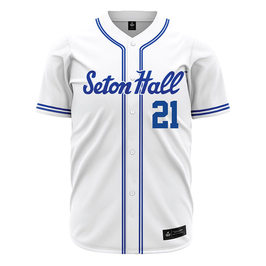 Seton Hall - NCAA Baseball : Nick Tomasetto - White Jersey-0