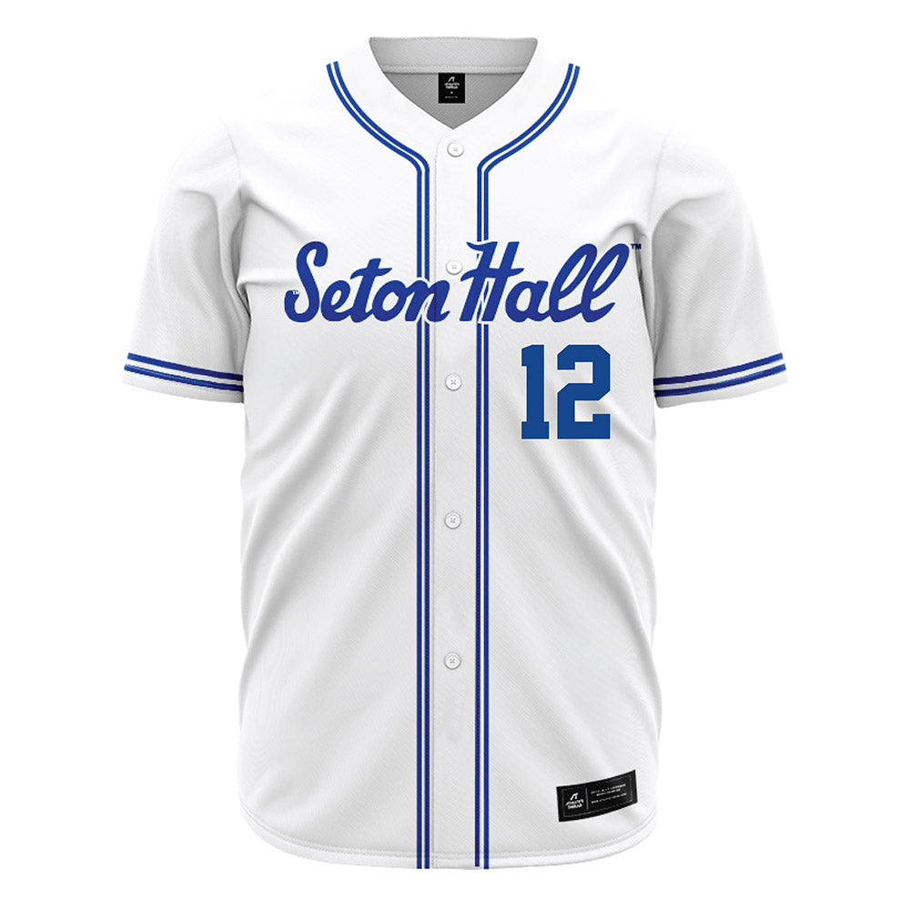 Seton Hall - NCAA Baseball : Jake Walman - White Jersey-0