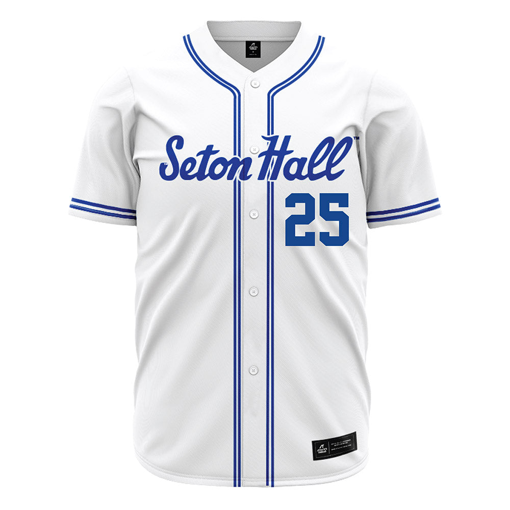 Seton Hall - NCAA Baseball : Gregory Bruno - White Jersey-0