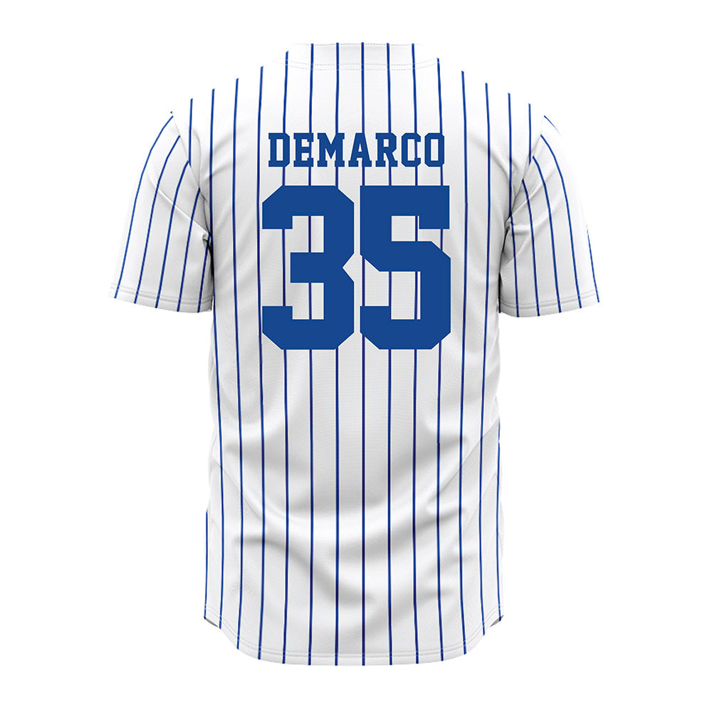 Seton Hall - NCAA Softball : Sophia DeMarco - White Pinstripe Jersey-1