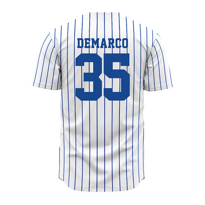 Seton Hall - NCAA Softball : Sophia DeMarco - White Pinstripe Jersey-1