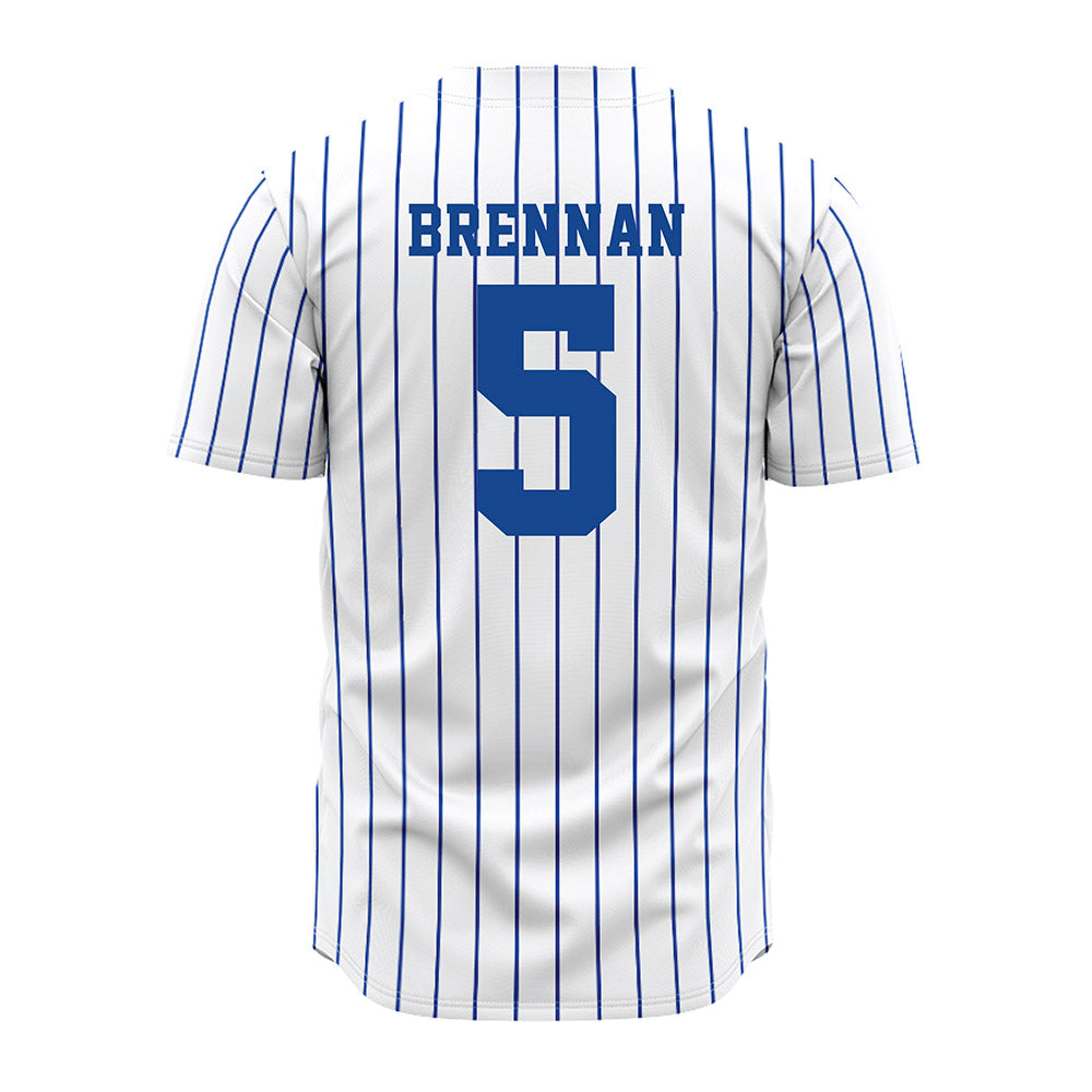 Seton Hall - NCAA Softball : Katey Brennan - White Pinstripe Jersey-1