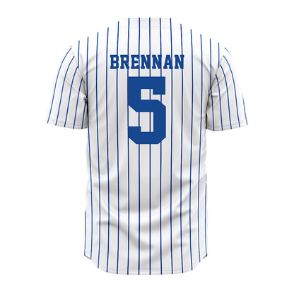 Seton Hall - NCAA Softball : Katey Brennan - White Pinstripe Jersey-1