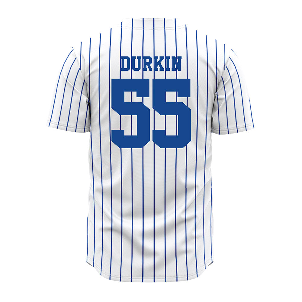 Seton Hall - NCAA Softball : Kaleigh Durkin - White Pinstripe Jersey-1