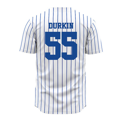 Seton Hall - NCAA Softball : Kaleigh Durkin - White Pinstripe Jersey-1
