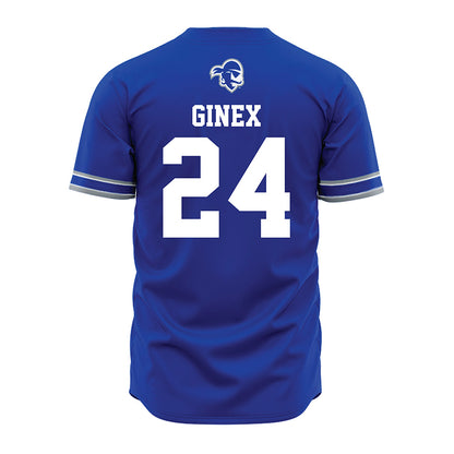 Seton Hall - NCAA Softball : Christina Ginex - Blue Jersey-1