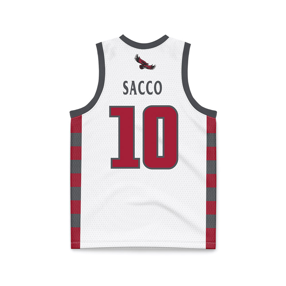 St. Joe's - NCAA Men's Basketball : Keoni Sacco - White Basketball Jersey-1