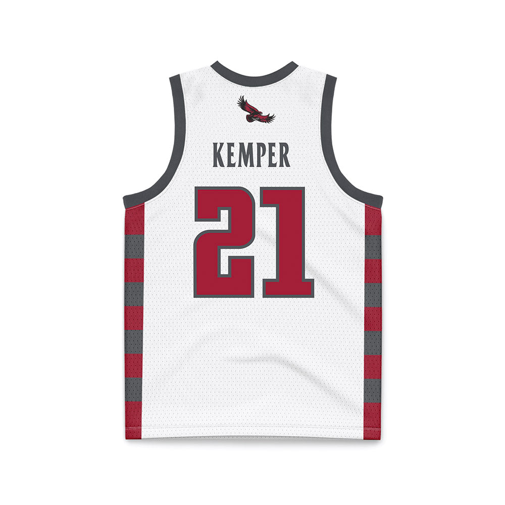 St. Joe's - NCAA Men's Basketball : Davis Kemper - White Basketball Jersey-1