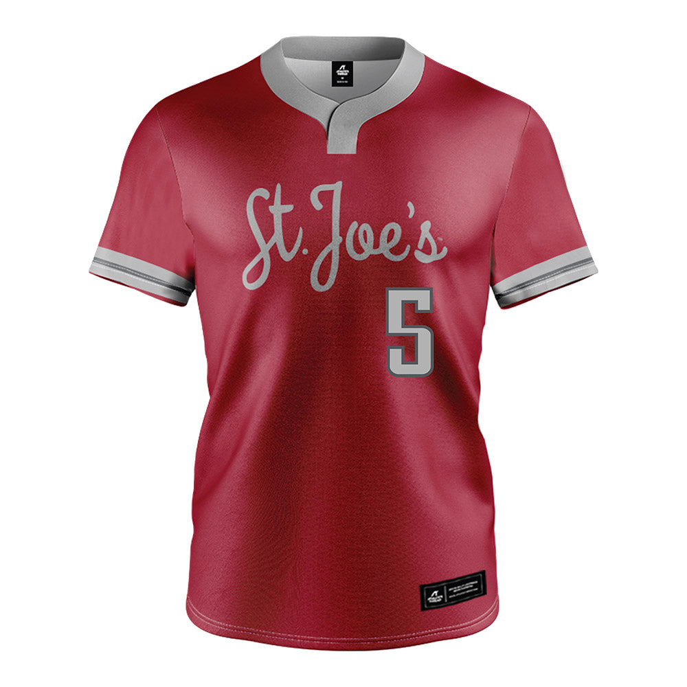 St. Joe's - NCAA Softball : Alivia Heers - Crimson Jersey-0