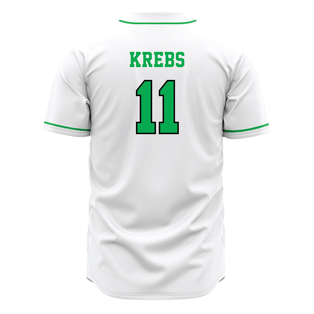 Marshall - NCAA Baseball : Charlie Krebs - White Jersey-1