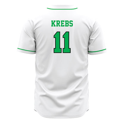 Marshall - NCAA Baseball : Charlie Krebs - White Jersey-1