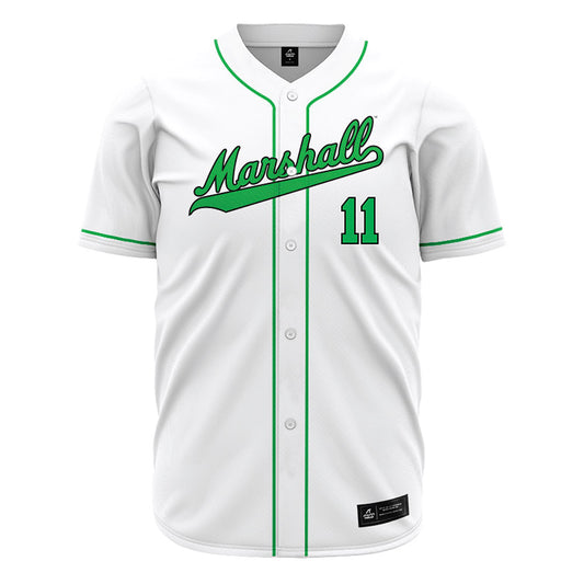 Marshall - NCAA Baseball : Charlie Krebs - White Jersey-0