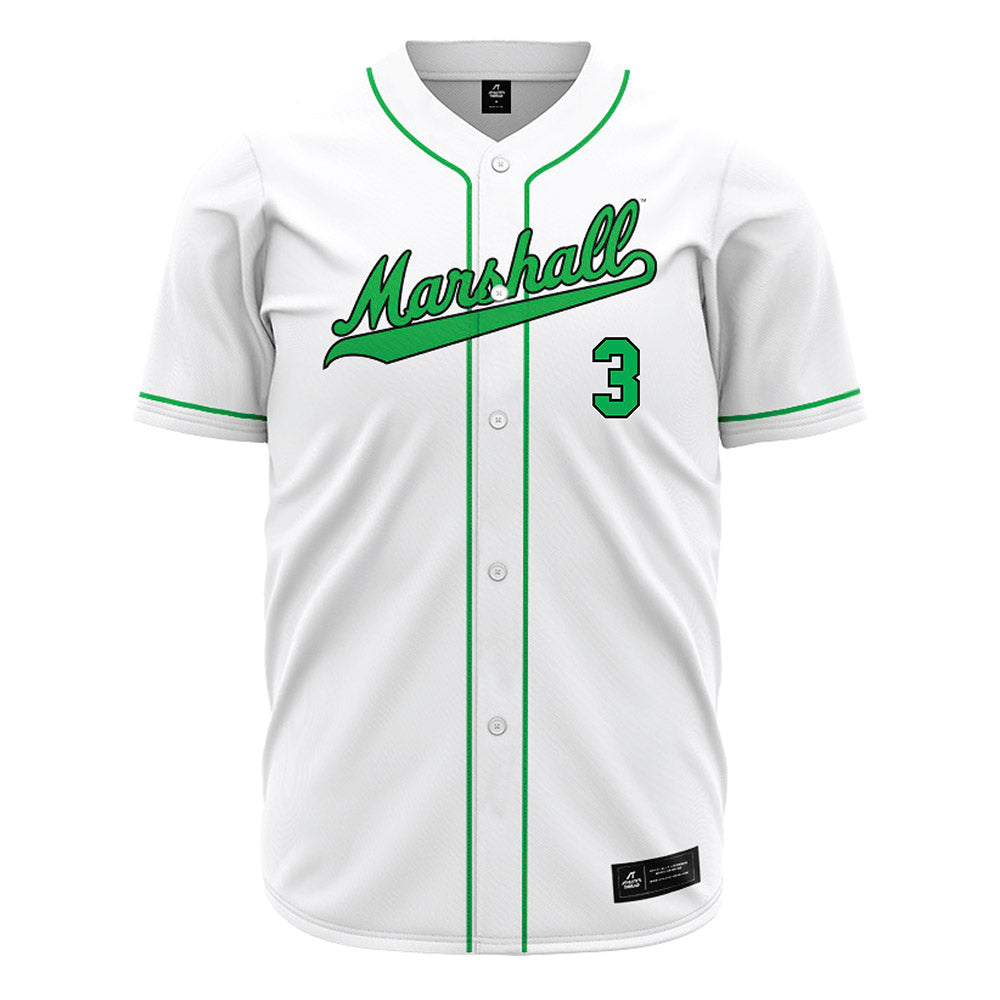 Marshall - NCAA Baseball : Evan Bottone - White Jersey-0