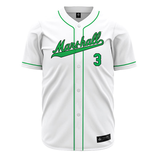 Marshall - NCAA Baseball : Evan Bottone - White Jersey-0