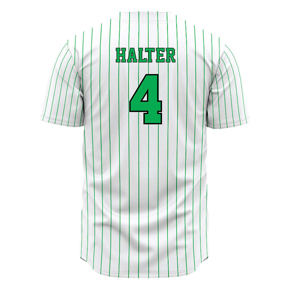 Marshall - NCAA Baseball : Jackson Halter - White Pinstripe Jersey