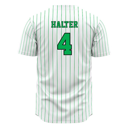 Marshall - NCAA Baseball : Jackson Halter - White Pinstripe Jersey