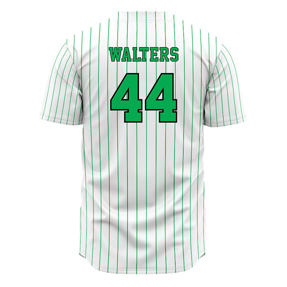 Marshall - NCAA Baseball : Carter Walters - White Pinstripe Jersey-1