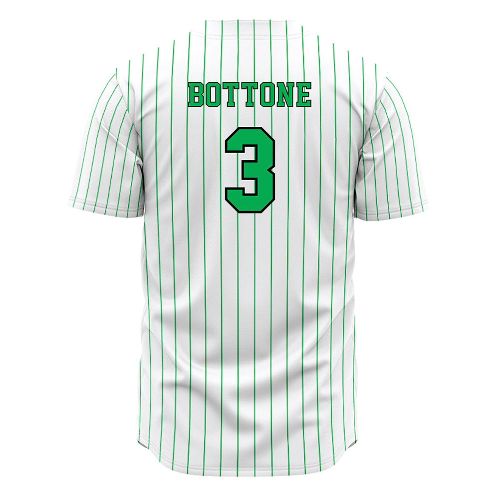 Marshall - NCAA Baseball : Evan Bottone - White Pinstripe Jersey-1